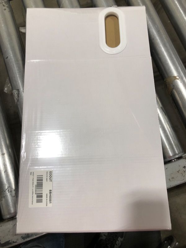 Photo 1 of EOOUT 1 Pack White File Organizer Cardboard File Box for Letter Size Foldable Hanging File Folder Storage Hanging File Organizer with Handles for Office Home School