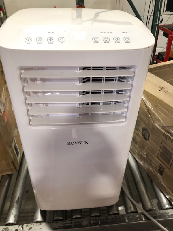 Photo 2 of ****parts only******DENBIG 10,000 BTU Portable Air Conditioner for Room up to 350 Sq. Ft, Portable AC Unit with Built-in Dehumidifier and Multi-speed Fan, Remote Control, 24-Hour Timer, and Window Slider Kit, White****PARTS ONLY****