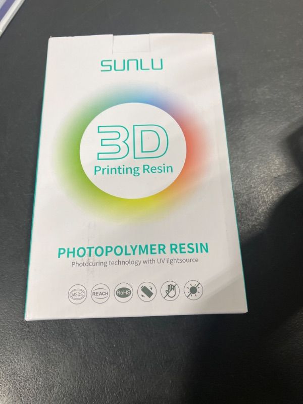 Photo 2 of SUNLU High Temperature 3D Printer Resin, Fast Curing 3D Resin for LCD DLP SLA Resin 3D Printer, 405nm UV Curing 3D Printing Photopolymer Resin, High Temperature Resistance, 1 KG, Grey