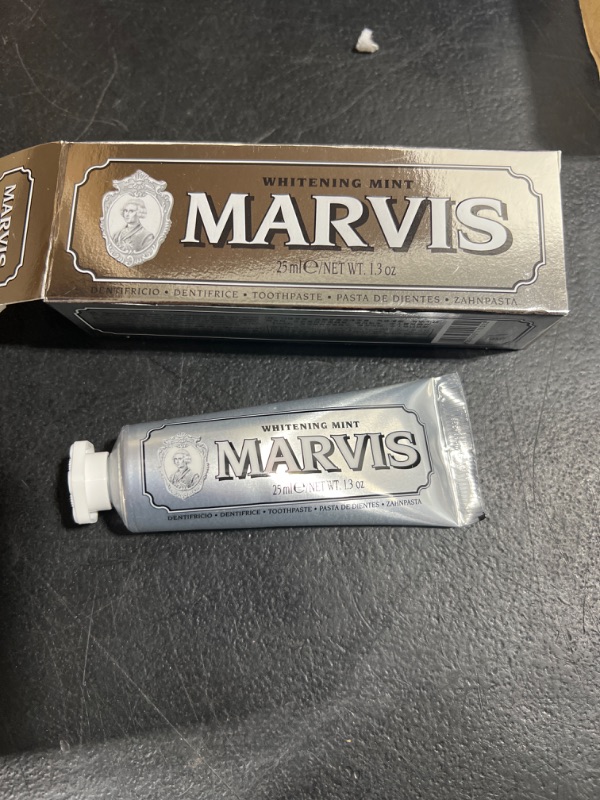 Photo 2 of 3 Tubes of   25 ml  Travel size Marvis Whitening Mint Toothpaste