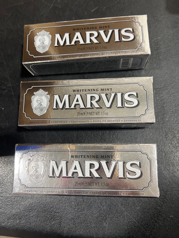 Photo 3 of 3 Tubes of   25 ml  Travel size Marvis Whitening Mint Toothpaste