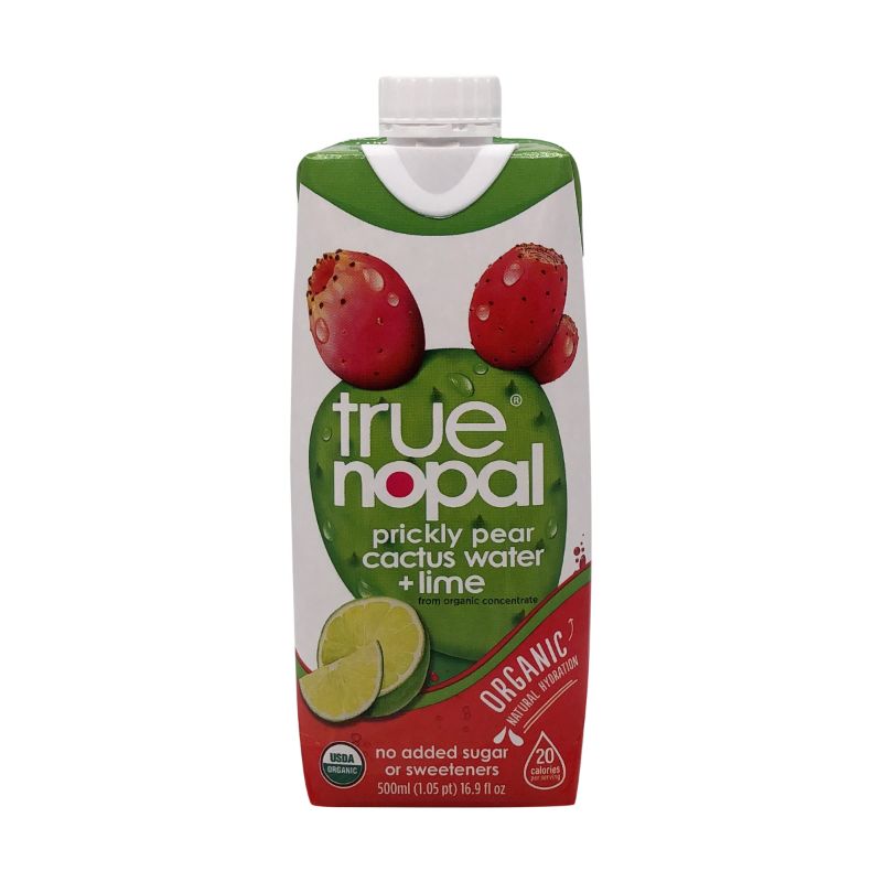 Photo 1 of  bb 10-12-2024  True Nopal Organic Cactus Water Prickly Pear Plus Lime, 16.9 Fl Oz, Pack of 12