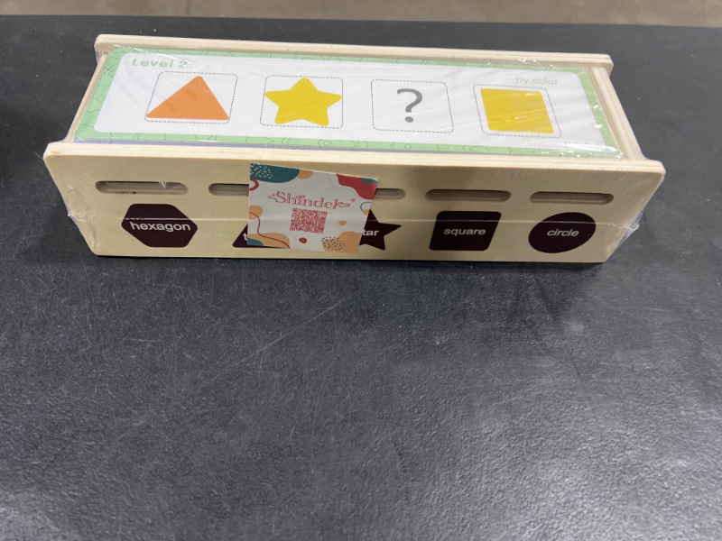 Photo 1 of Shindel Color Shape Sorting Toys, Wooden Matching Box Montessori Toys Learning Educational Toys for Baby Toddlers