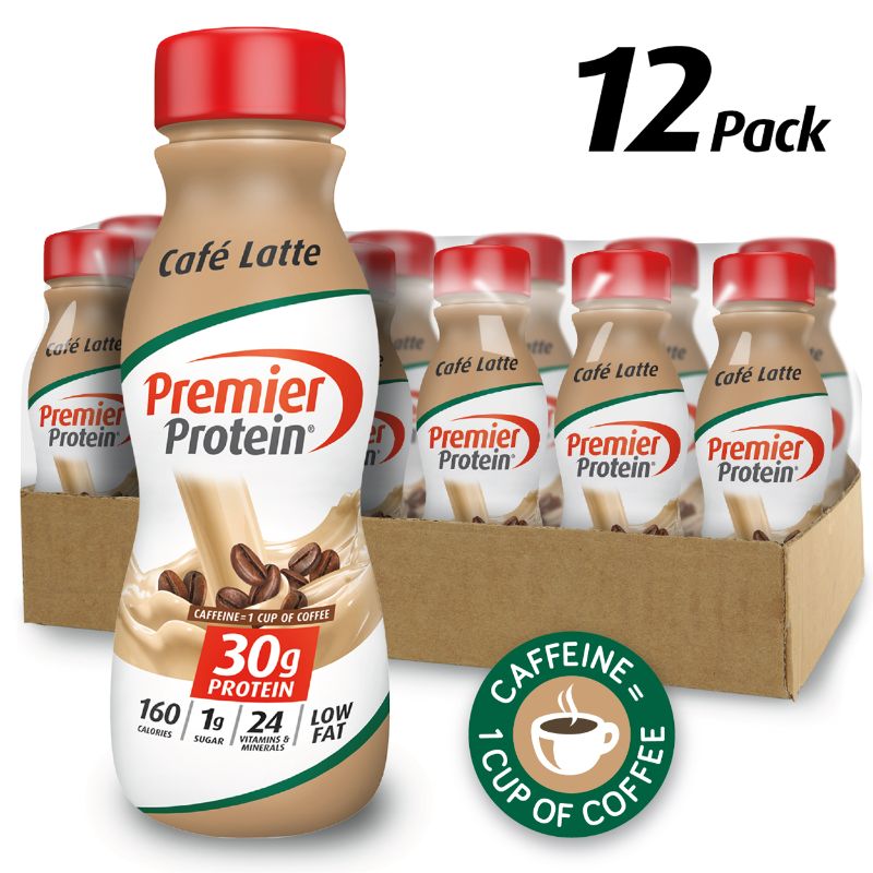 Photo 1 of Premier Protein Shake Cafe Latte 30g Protein 11.5 Fl Oz 12 Ct
