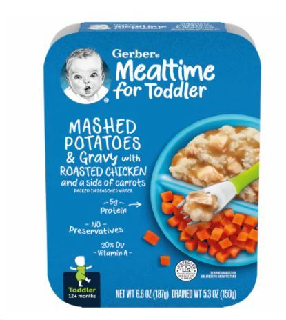 Photo 1 of 2 Pack- Gerber Mashed Potatoes & Gravy with Roasted Chicken, Toddler, 12+ Months, - 6.6 oz