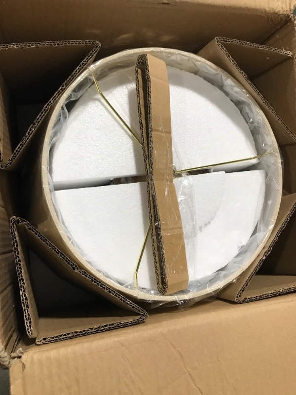 Photo 1 of Creative Co-Op Glass Fillable Table Lamp with Shade