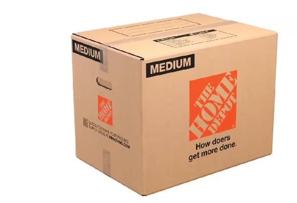 Photo 1 of 21 in. L x 15 in. W x 16 in. D Medium Moving Box with Handles (10-Pack)