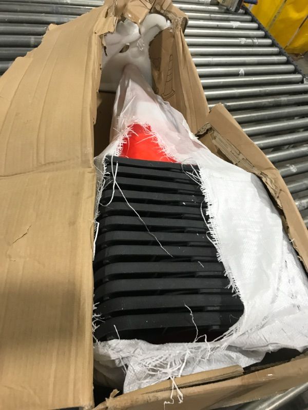Photo 1 of 12 Pack Traffic Safety Cones 28 Inch, PVC Cone with Black Weighted Base, Orange Cones with Reflective Collars for Parking Lot, Road Safety, Construction Events 28 INCH 12