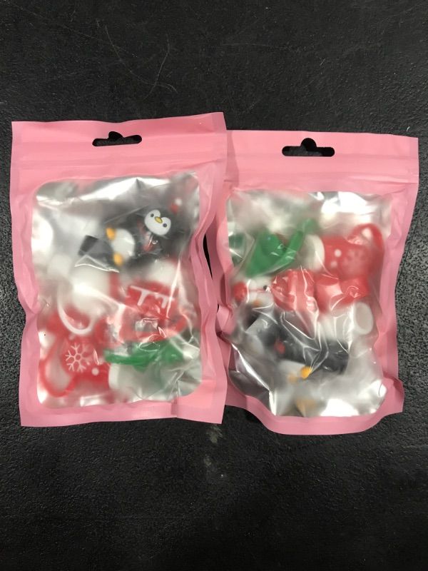 Photo 1 of [2 Pkgs] SEEZIZI 5 pcs Christmas Straw Covers Cap Toppers Compatible with Stanley 30&40 oz Tumbler Cups,Reusable Cute Silicone Straw Tips Lids Protectors for 0.4 in/10mm Stanley Cups Straws Accessories