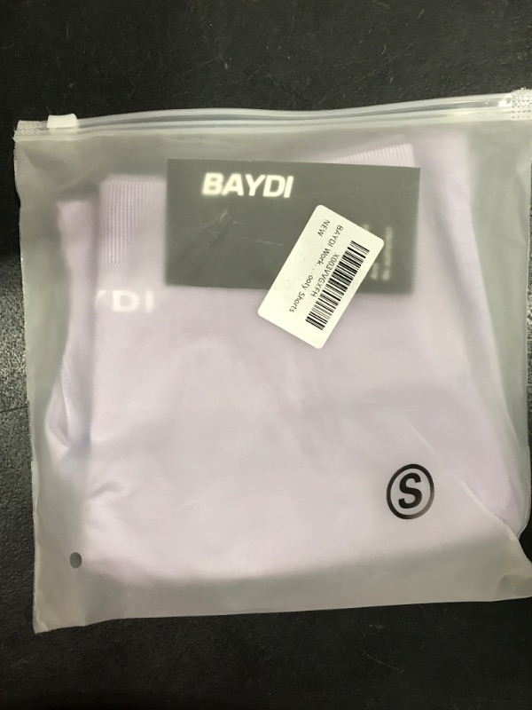 Photo 2 of [Size S] BAYDI Workout Shorts for Women Seamless Gym Athletic Yoga Running Biker Shorts High Waisted Scrunch Butt Lifting Booty Shorts