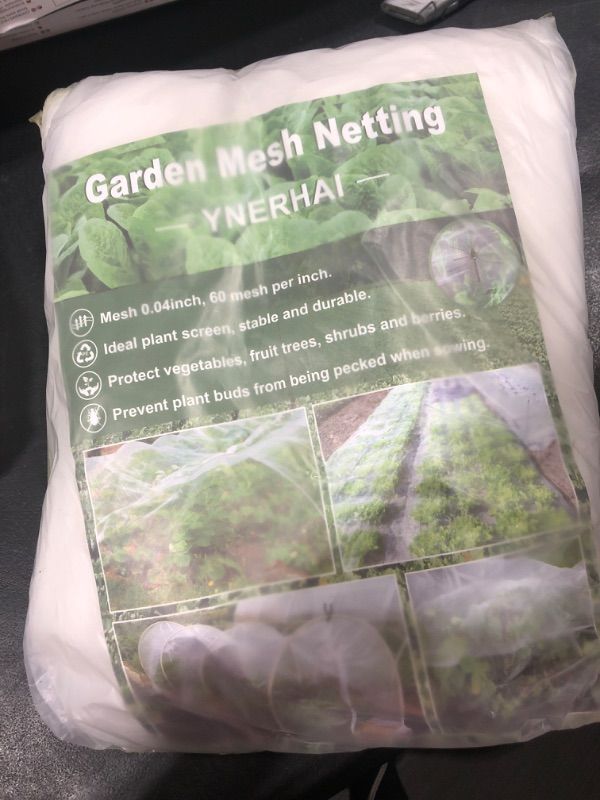 Photo 2 of 10 * 50FT Garden Mesh Netting Barrier, Ultra Fine Plant Netting for Garden Protection, Garden Net Fruit Tree Netting for Vegetable Blueberry Bushes Plant Row Cover Screen Protection