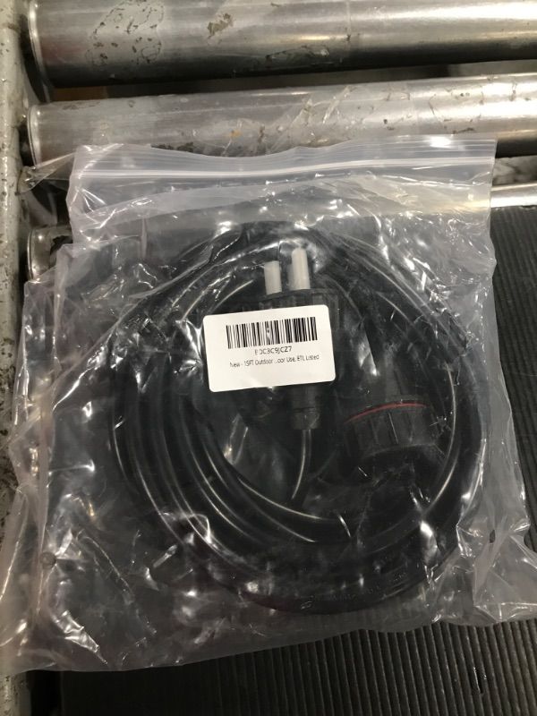 Photo 1 of 15 Feet Heavy Duty Outdoor Extension Cord 3 Prong Power Cable Waterproof 16 SJTW AWG, NEMA 5-15P to NEMA 5-15R, Extension Cord for Outside, ETL Listed, Belllights