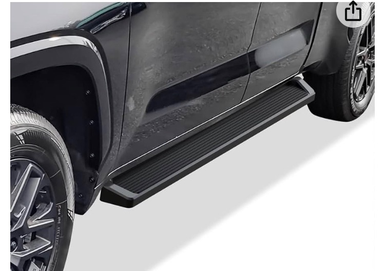 Photo 1 of APS Black Running Boards Style Compatible with Toyota Tundra 2022-2024 Double Cab (Nerf Bars Side Steps Side Bars)