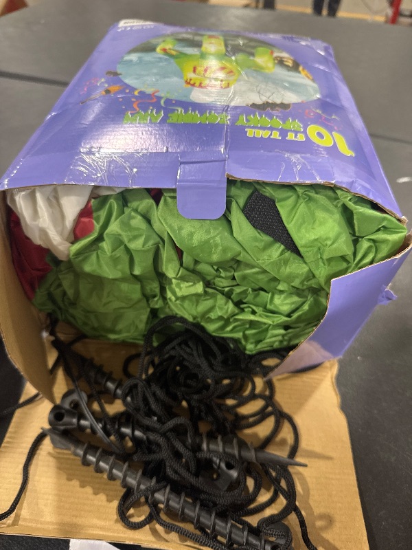 Photo 1 of UniqSeason 10FT Tall Halloween Inflatable Hand Skeleton Outdoor Decoration, Blow Up Halloween Hand Giant Skeleton Inflatables Built-in 7 Led Lights for Halloween Inflatables Outdoor Yard Decorations