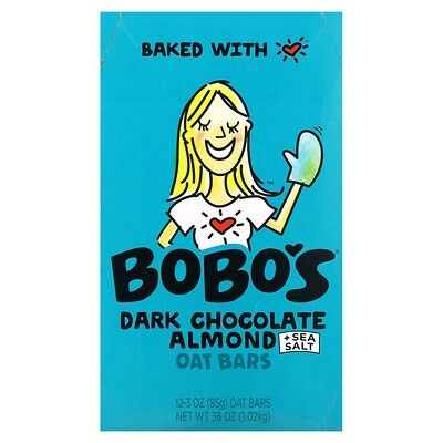 Photo 1 of 05-07-2025
BOBO's Dark Chocolate Almond with Sea Salt - 12-3 Oz