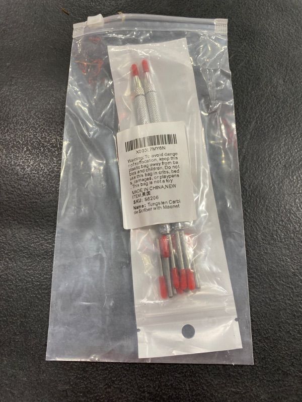 Photo 1 of WXJ13 2 Packs Tungsten Carbide Scriber with Magnet, with Extra 10 Replacement Marking Tip, Metal Etching Pen Etching Engraving Pen fot Ceramics/Glass/Metal Sheet, Stainless Steel