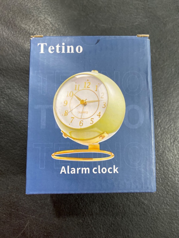 Photo 2 of Analog Alarm Clocks,Retro Backlight Cute Simple Design Small Desk Clock with Night Light,Silent Non-Ticking,Battery Powered,for Kids,Bedroom,Travel,Kitchen,Bedside Desktop. (Blue)