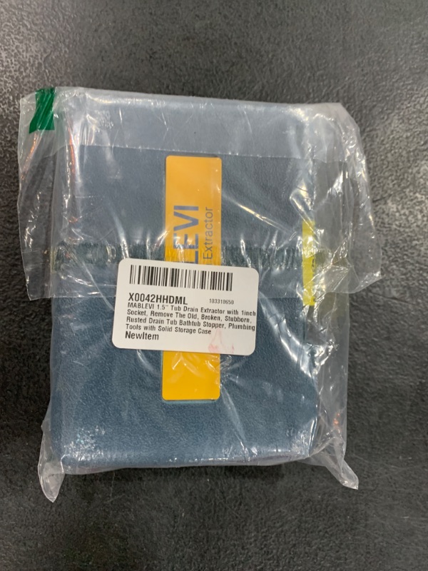 Photo 1 of MABLEVI 1.5" Tub Drain Extractor with 1 inch Socket, Remove The Old, Broken, Stubborn, Rusted Drain Tub Bathtub Stopper, Plumbing Tools with Solid Storage Case