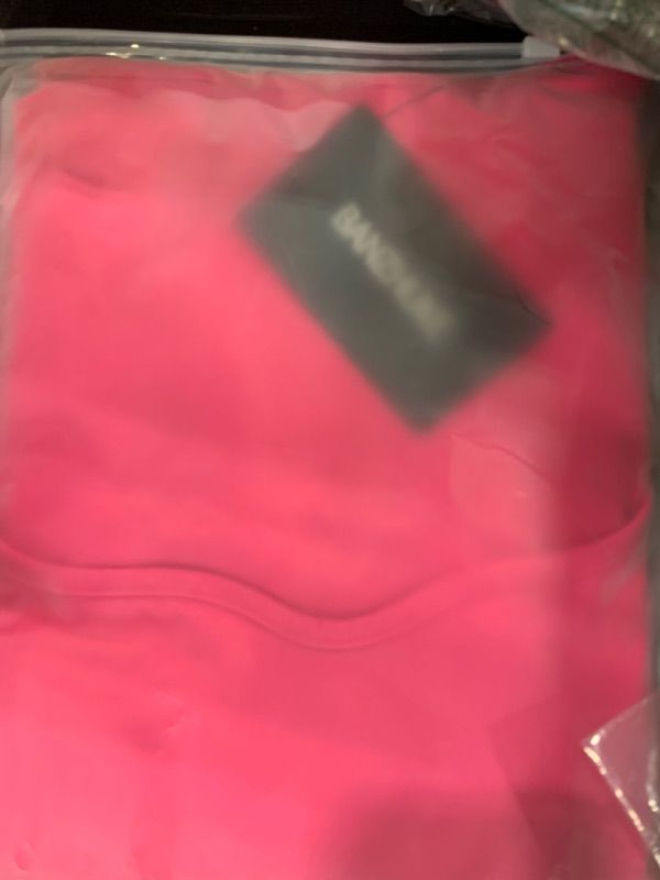 Photo 1 of BANZHUKE Women's Sexy Square Neck Bodice Dress Casual Short Sleeve Stretch Dresses Summer Sweetheart Neckline Side Slit Mini Dresses Loose A Line Dress(L, Rose Red)