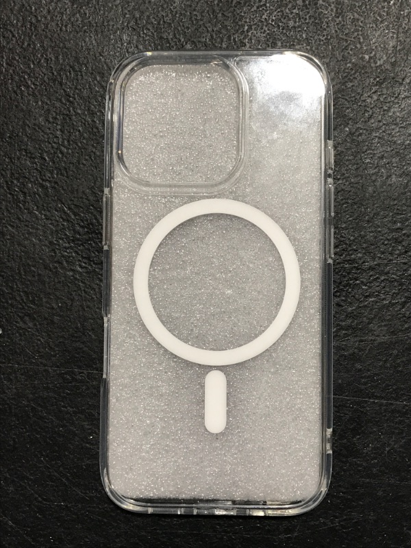 Photo 1 of JETech Magnetic Case for iPhone 16 Pro 6.3-Inch Compatible with MagSafe, Shockproof Phone Bumper Cover, Solid Color Matte TPU Frame, Anti-Scratch Clear Back (White)
