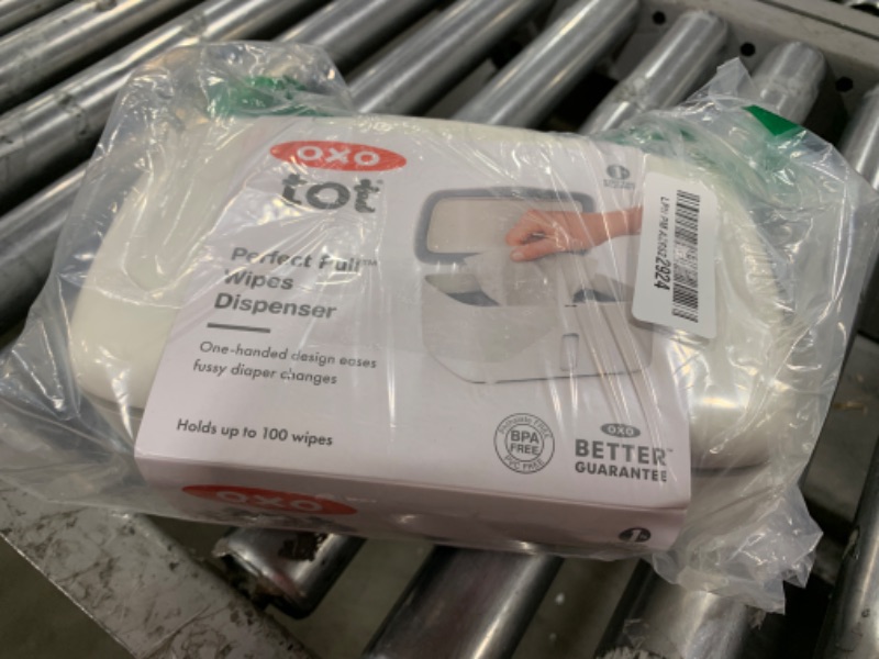 Photo 2 of OXO Tot Perfect Pull Wipes Dispenser - Gray, 1 Count (Pack of 1) Gray Dispenser