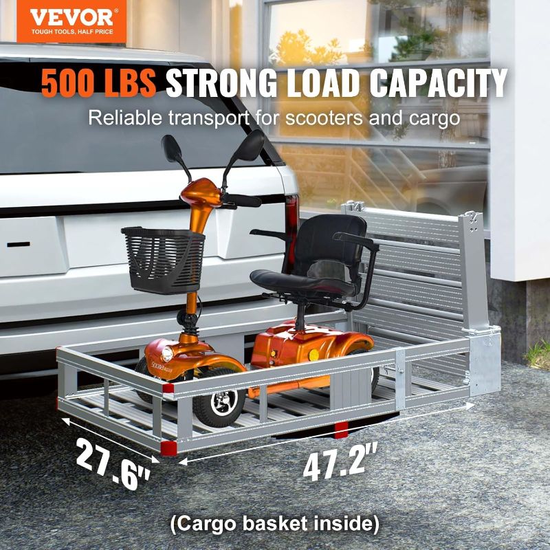 Photo 2 of VEVOR Hitch Mount Cargo Carrier,