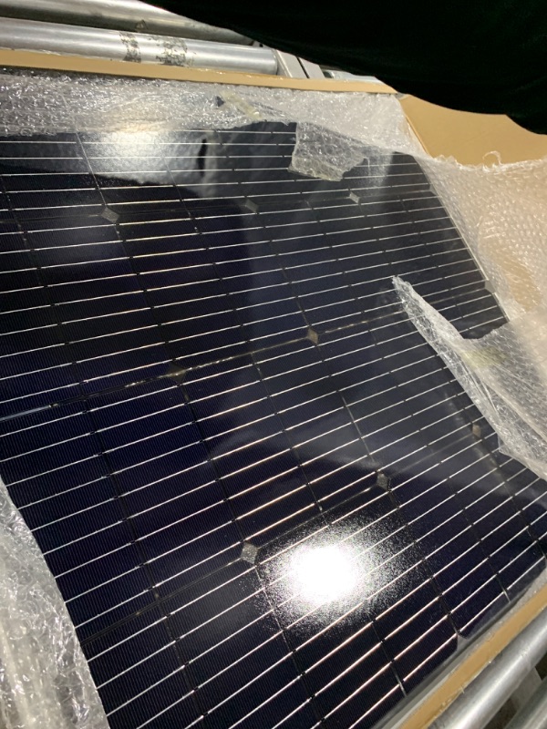 Photo 2 of 100W Bifacial Solar Panel Double-Sided Monocrystalline Solar Panels Power Generation Rigid High-Efficiency PV Module Power Charger for RV,Camping Boat,Canopies,Farms,Home and Off-Grid