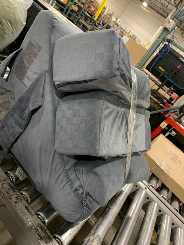 Photo 1 of 3 PIECE WEDGE PILLOW / GREY 