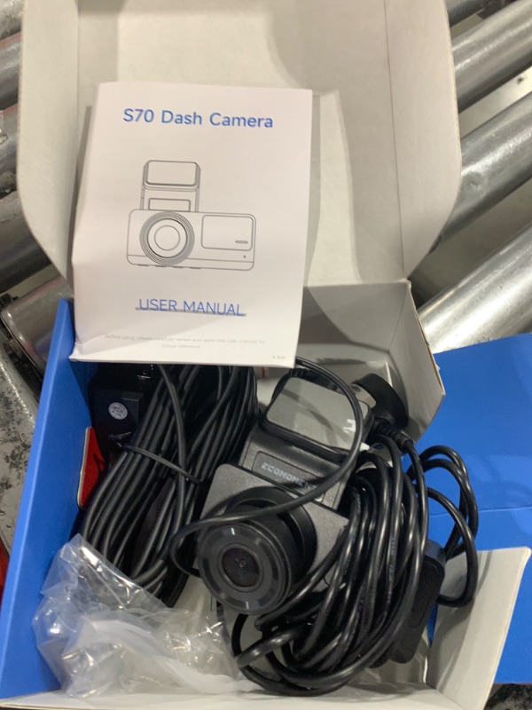 Photo 1 of Dash Cam Front and Rear: 2.5K+1080P Dual Dash Camera for Cars, Ecomoment S70 Car Camer with 3.16" IPS Screen, 170° Wide Angle, Night Vision, G-Sensor, 24H Parking Monitor, 32GB SD Card Included