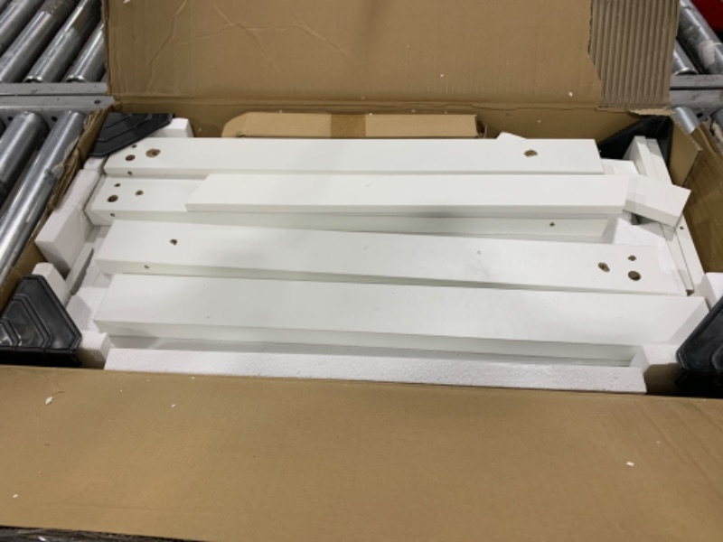 Photo 1 of WLIVE Farmhouse End Table, Narrow Side Table with Charging Station, Slim End Table, Side Table for Bedroom, Living Room, Small Spaces, with 2 USB and 2 Power Outlets, 11.8" D x 23.6" W x 23.74" H