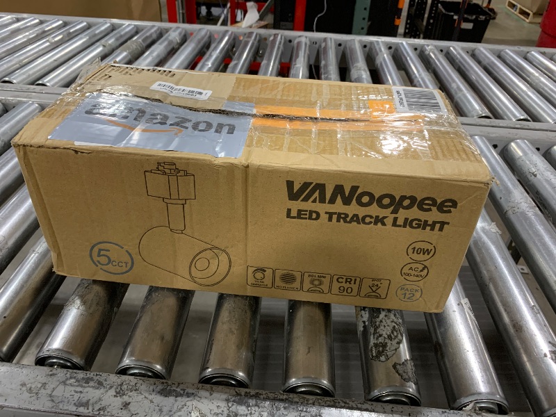 Photo 1 of VANoopee 12 Pack 5-Color LED Track Lighting Heads H Type Track Light Heads Dimmable, 2000K 3000K 4000K 5000K 6000K Adjustable, Flicker Free CRI90+ 24° 10W 800lm, White