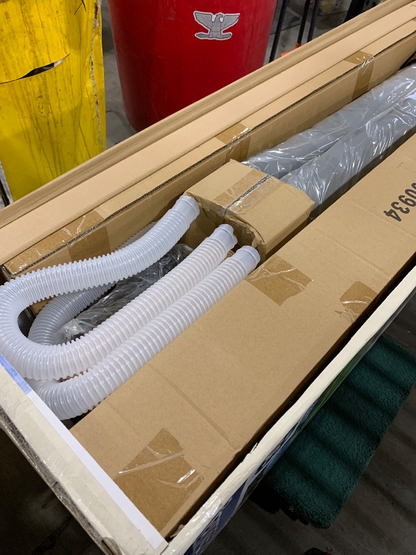 Photo 1 of Bestway Power Steel 16' x 10' x 42" Rectangular Metal Frame Above Ground Swimming Pool Set with 1000 GPH Filter Pump, Ladder, and Pool Cover