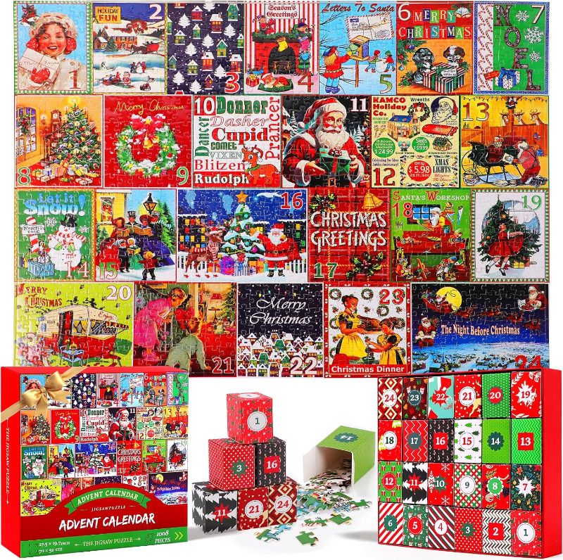 Jigsaw Puzzle Advent Calendar 2024, Jigsaw Puzzles for Adults 1008