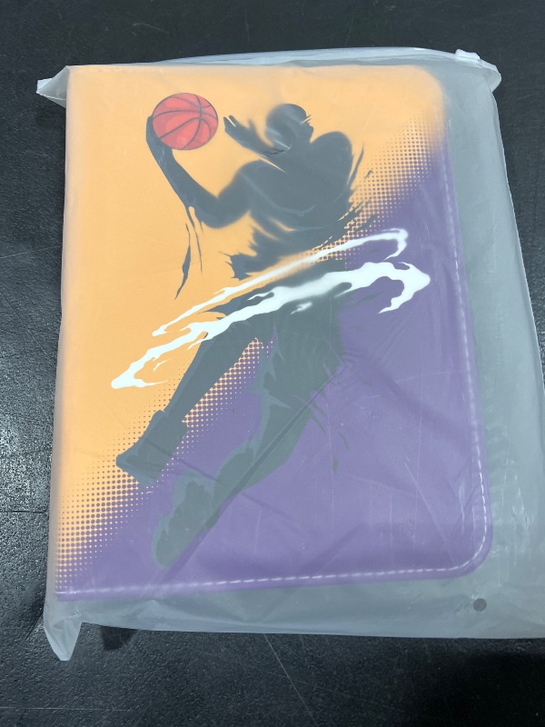 Photo 1 of Basketball Card Binder 400 Pockets - Basketball Card Binder with Sleeves, Sports Cards Storage Organizer for Football Basketball Baseball Soccer Trading Cards Fits 400 Cards with 50 Removable Sleeves