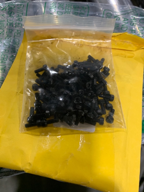 Photo 2 of 100pcs M3 x 8mm 12.9 Grade Alloy Steel Hex Socket Head Cap Screws Bolts,Black Oxide Finish