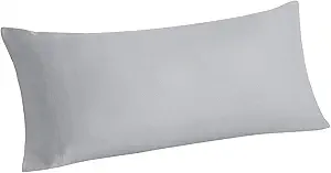 Photo 1 of BEDELITE Body Pillow Cover Long Pillow Case, Rayon Made from Bamboo, Breathable & Silky Soft Body Pillow Pillowcase, Cooling Full Body Pillow Case for Hot Sleepers, Night Sweats(GREY , 20x54 Inches)