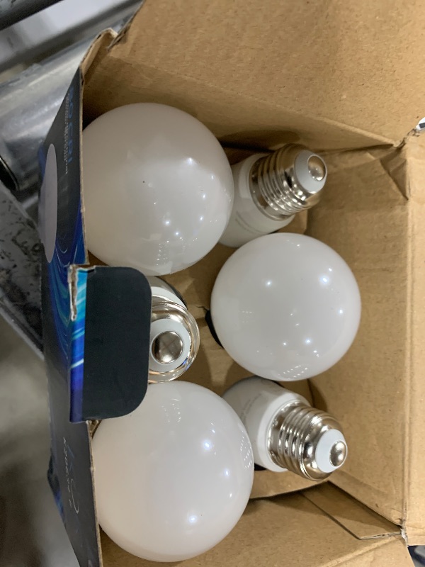 Photo 1 of (6 PACK) KOR 9W LED A19 Light Bulb – (60W Equivalent), UL Listed, 5000K (Bright White – Daylight), 750 Lumens, Non-Dimmable, LED 9-Watt Standard Replacement Bulbs With E26 Base, 15000 Hours, Long Life