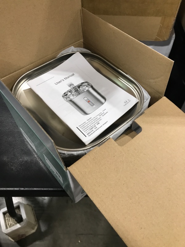 Photo 1 of Homtyler Cat Water Fountain, Stainless Steel Pet Water Fountain for Cats Inside, 3 Filters&Ultra-Quiet Pump, 2.2L/73oz Automatic Dog Dispenser Water Bowl, Multiple Pets Water Fountain