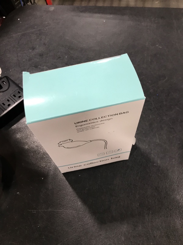 Photo 1 of Urine Collection Bag Condom Catheters for Men Reusable Portable Silicone Urinal with 2 Urine Catheter Bags (Elderly Men-Blue)