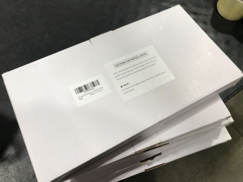 Photo 1 of All-Purpose Shower Squeegee for Shower Doors, Bathroom, Window, Glass and Car Windshield, Includes Suction Hook & Adhesive Hook, 18/8 Stainless Steel, 14", Silver