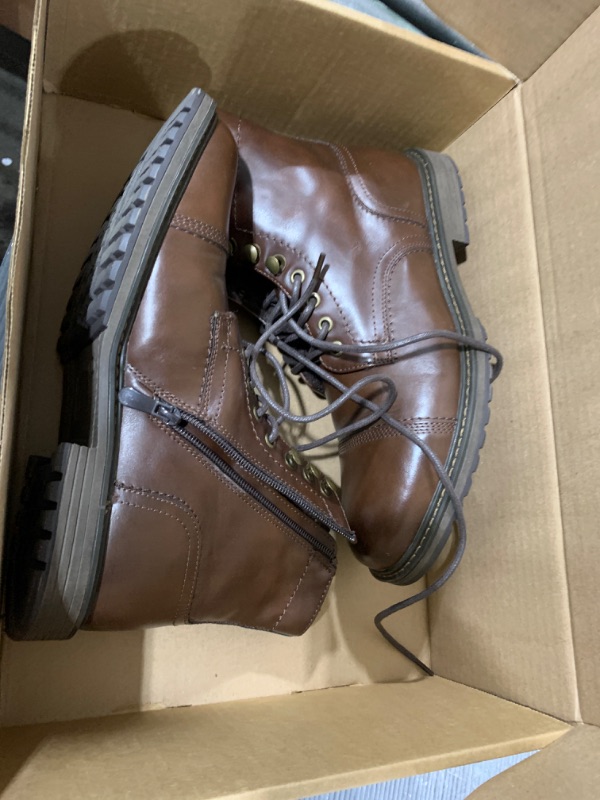 Photo 2 of Bruno Marc Men's Motorcycle Boots Oxford Dress Boot,Size 10,Brown-11,Philly_10