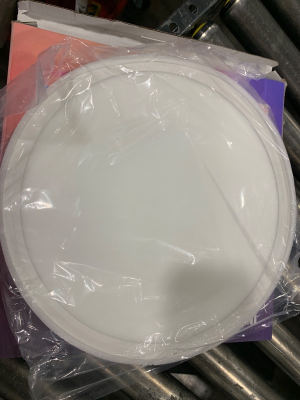 Photo 1 of MELEGAN Smart Led Ceiling Light Flush Mount, 12 Inch 24W Ceiling Light Fixture Dimmable 2700K-6500K, RGB Ambient Light Fixture WiFi Work with Alexa Google Home for Bedroom Living Room