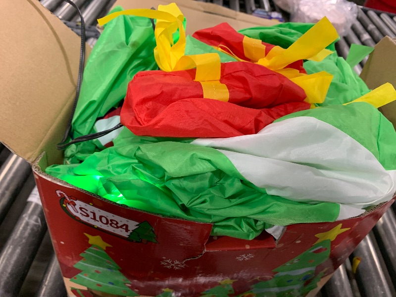 Photo 1 of DomKom 9 FT Long Huge Christmas Inflatable Tree Set Outdoor Decoration with Gift Boxes, LED Lights Holiday Blow Up Yard Decoration for Holiday Party Garden Yard Lawn Winter Decor