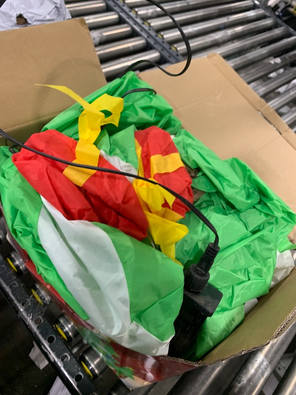 Photo 1 of DomKom 9 FT Long Huge Christmas Inflatable Tree Set Outdoor Decoration with Gift Boxes, LED Lights Holiday Blow Up Yard Decoration for Holiday Party Garden Yard Lawn Winter Decor