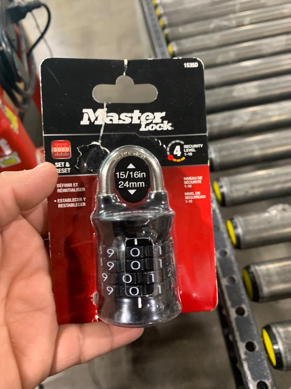Photo 1 of Master Lock 1535D Locker Lock Set Your Own Combination Padlock