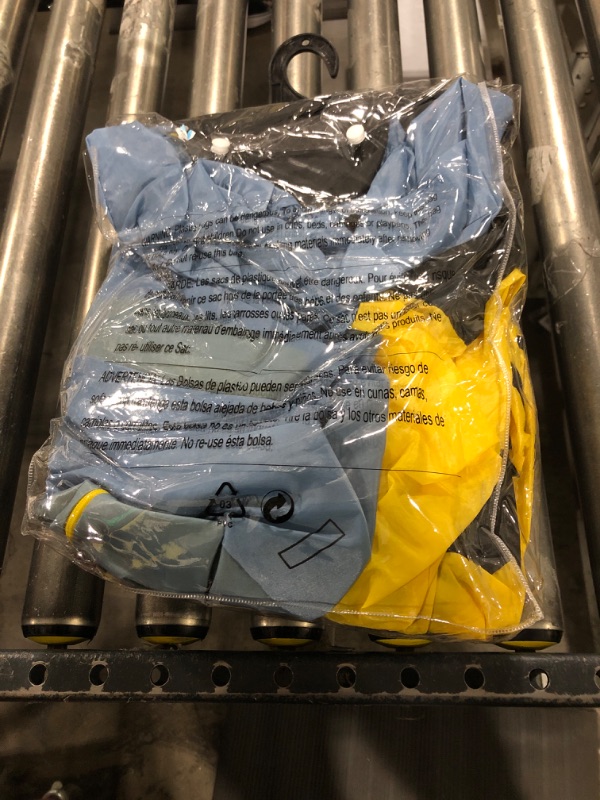 Photo 1 of Disguise Stuart Inflatable Men, Official Minions Halloween Costume, Blow Up Jumpsuit with Fan, Multicolored, One Size (42-46)