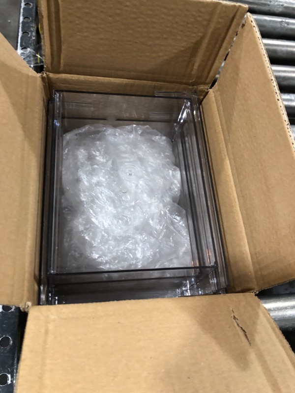 Photo 1 of Cq acrylic 2 Pack Clear Stackable Storage Drawers, 4.5'' Tall Acrylic Organizers,Plastic Storage Bins With Drawers For Vanity, Undersink, Kitchen Cabinets,bathroom,Pantry,medicine Storage Organizer