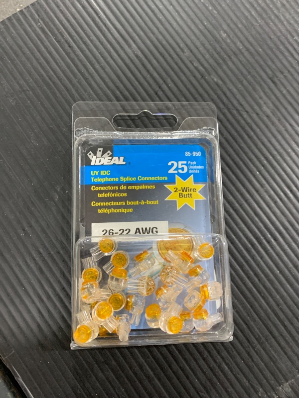 Photo 2 of IDEAL Electrical 85-950 Yellow IDC Connectors (25-Pack)