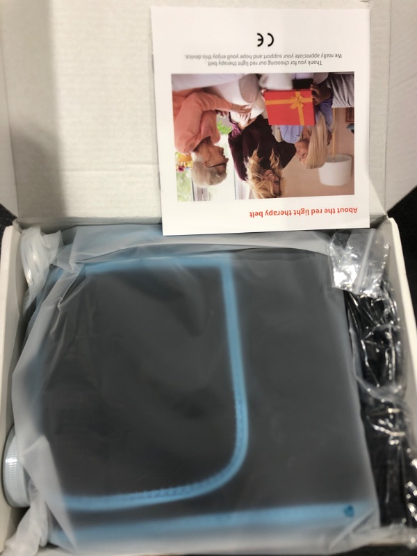 Photo 1 of Red Light Therapy Near Infrared Light Therapy Wrap Belt for Body 660&850nm Wearable Pad with Timer for Waist Back Shoulder Knee Leg Pain Relief Wound Healing Joint Inflammation Muscle Relax