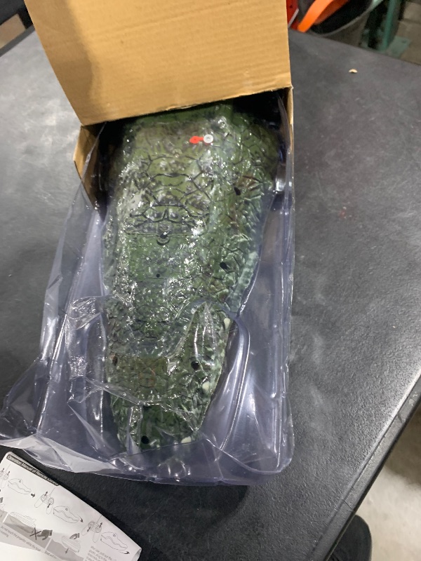 Photo 1 of 2.4GHz Remote Control Crocodile Head Boat for Pools and Lakes High Simulation Alligator Head RC Boats Prank Toys for Adults and Kids